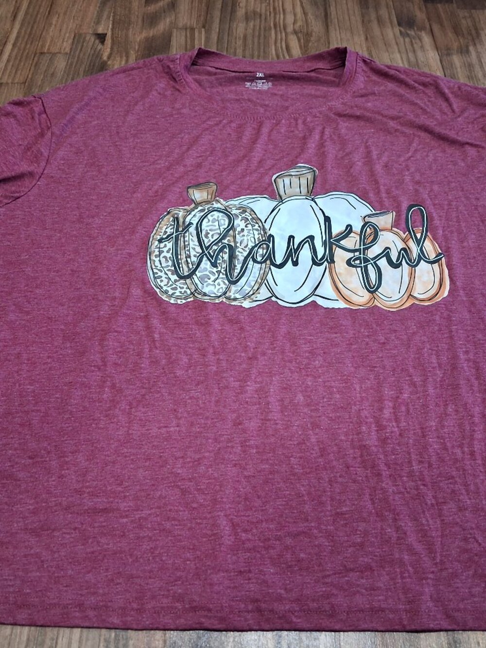 Ladies Thankful Tshirt size 2X